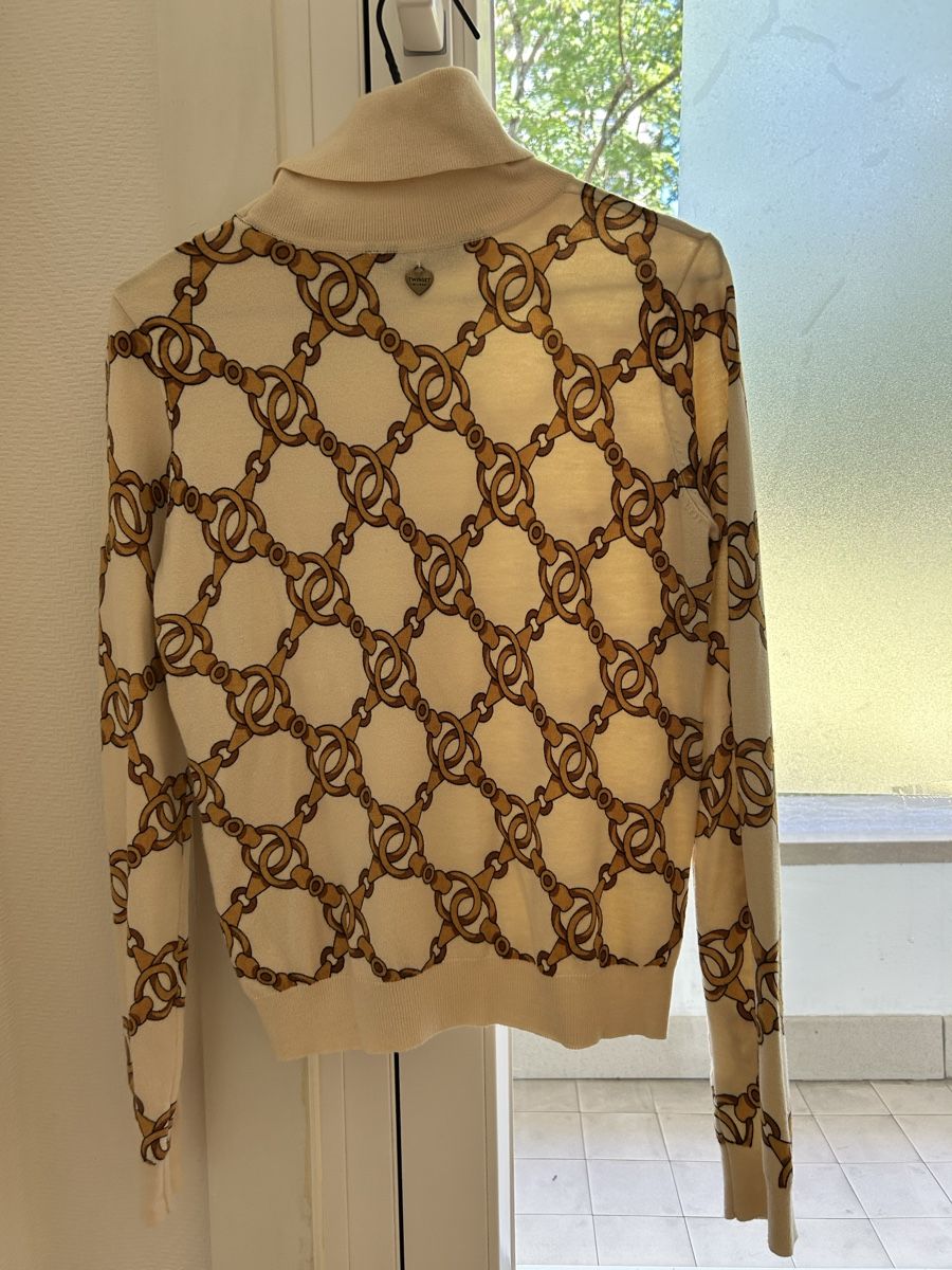 Twinset Maglioni & Felpe: Pull col roulé Twinset Imprimé Chaînes, Taille XS – Nuovo (secondo la descrizione) da Genève venduto da aur_ypb7 1