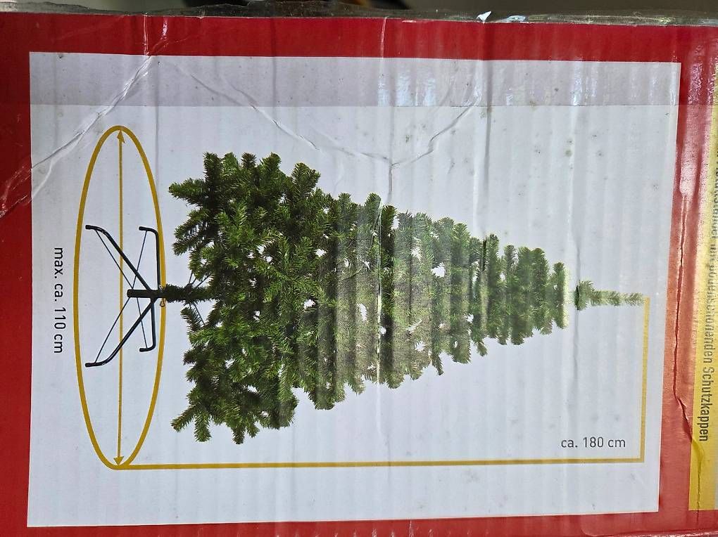 Toutes les décorations: Weihnachtsbaum künstlich Höhe 180cm – D'occasion à Goldach par ladybird75 2
