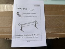 neues Schreibtischgestell elektrisch höhenverstellbar