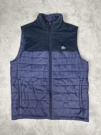 Gilet sans manche Lacoste matelassé bicolore bleu - Taille M