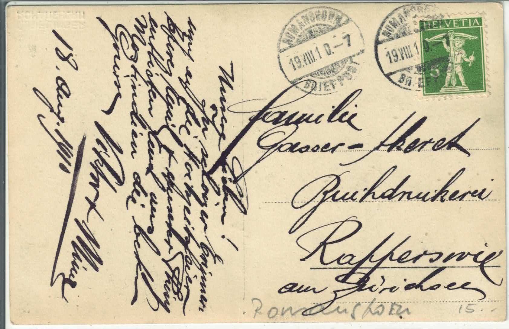 Cartes postales: Romanshorn - Villa - animee – D'occasion à Ettingen par Kartenplanet 1