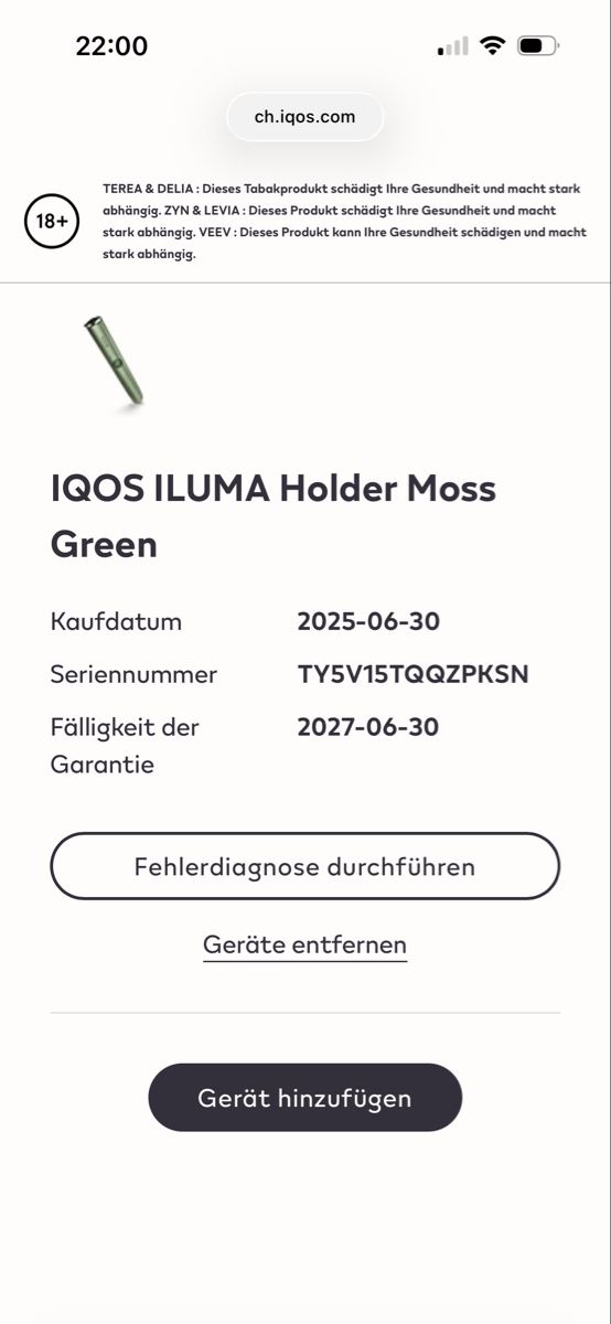 Iqos Altri Prodotti per fumatori: IQOS Iluma Moss Green gebraucht – Usato da Leibstadt venduto da man_mt5p 8
