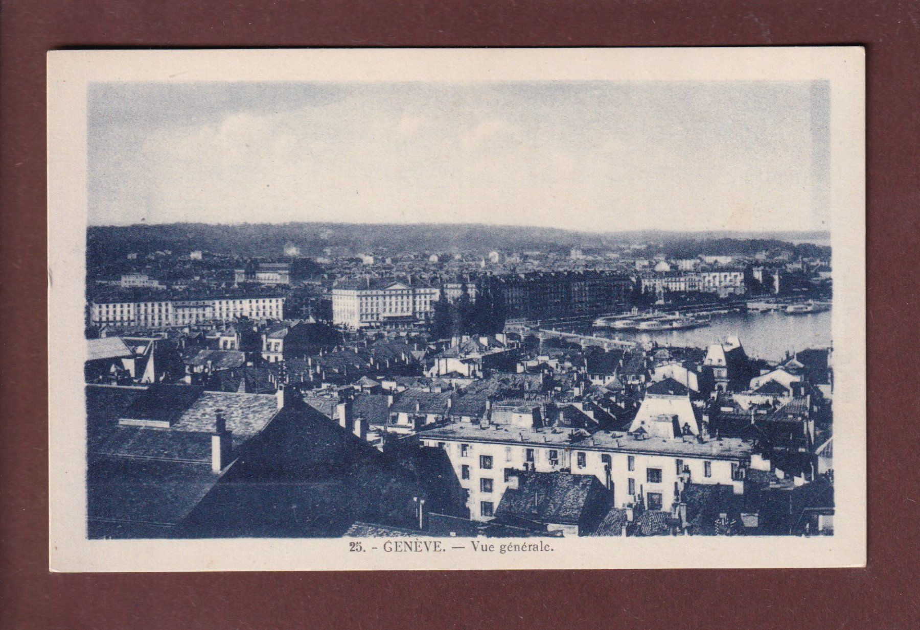 Cartoline postali: GENEVE - Vue partielle – Usato da Pully venduto da nicecards