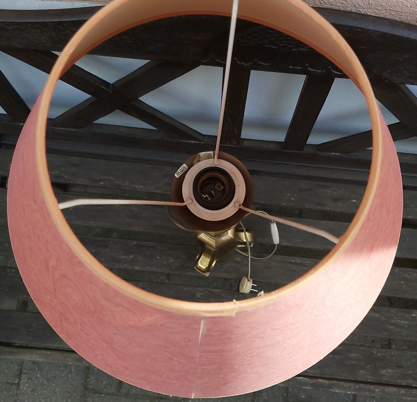 Lampade: Nostalgische, grosse, schwere Lampe – Usato da Winterthur venduto da Goldpipau 3
