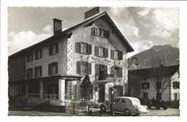 Maienfeld - Gasthaus Ochsen - Tanksäule - Oldtimer GR 1104