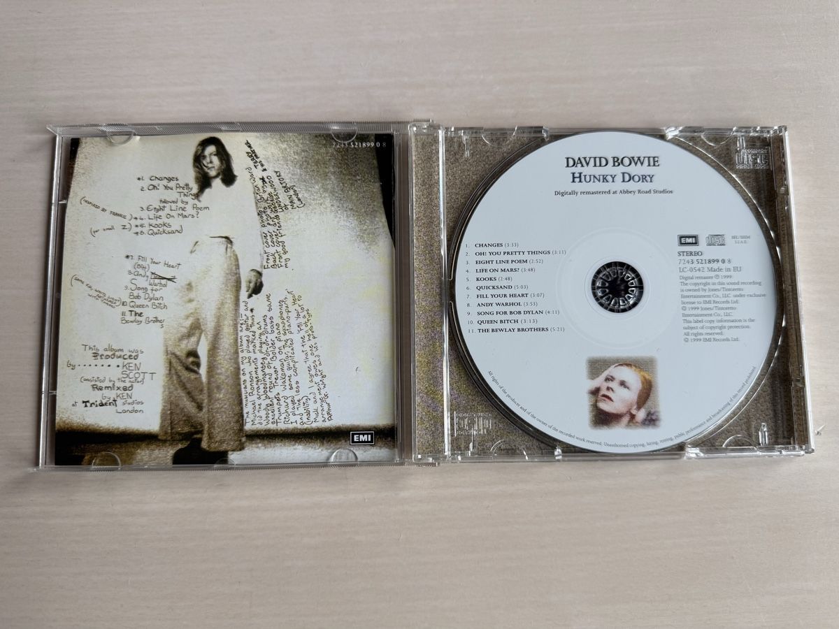 CD: David Bowie Hunky Dory CD Digital Remaster 1999 – Usato da Oberried Brienz venduto da Chyara 2