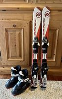 Kinderskis Gr. 90cm, inkl. Skischuhe Gr. 175/217mm