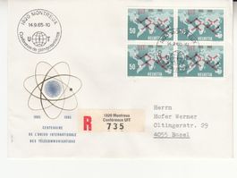 Sonderstempel S. 601 Type l auf SBK 431 im 4er-Block