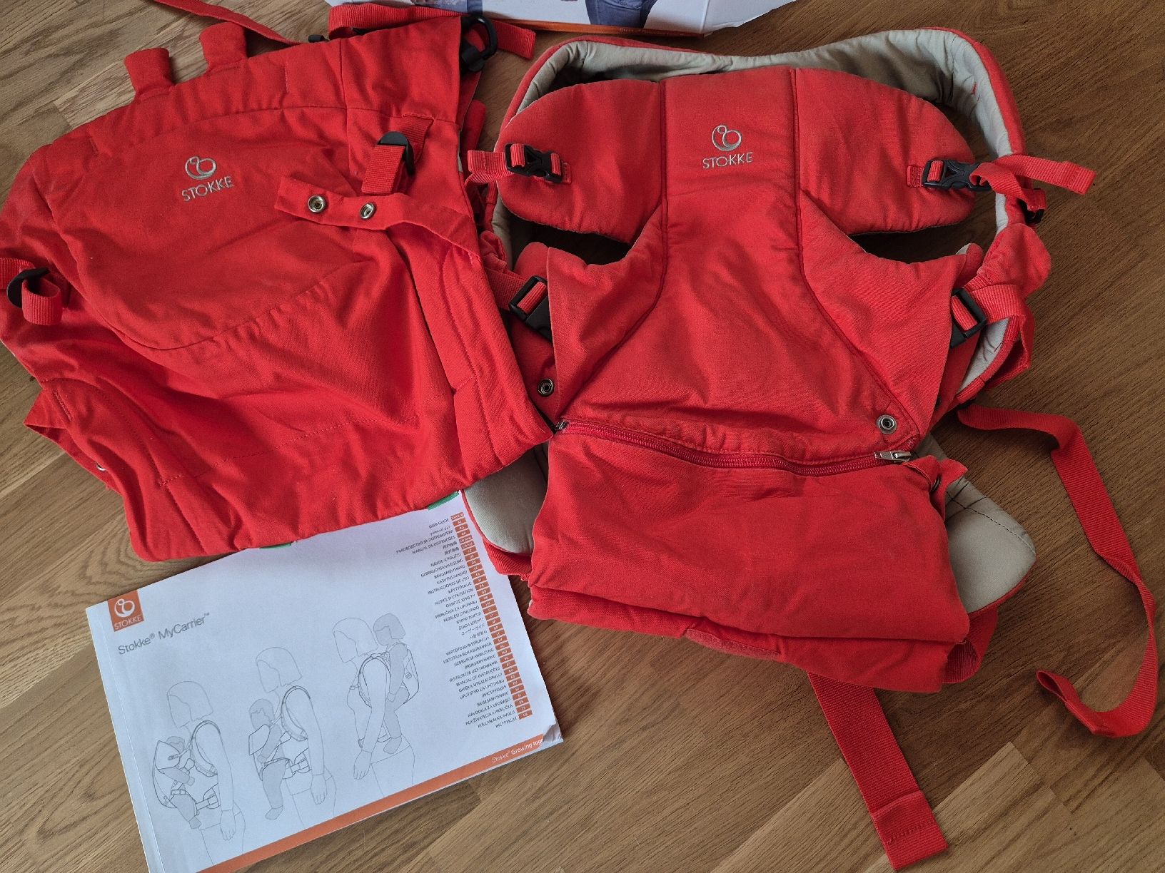 Stokke Bauch- & Rückentragen: Stokke MyCarrier Front and Back Carrier rot  – Gebraucht aus Appenzell von thi_8wmj