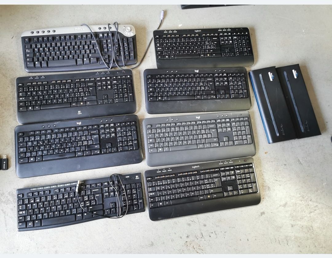 Logitech Claviers: Logitech Tastaturen 7 Stk.  – D'occasion à Reinach BL par bru_qpv2
