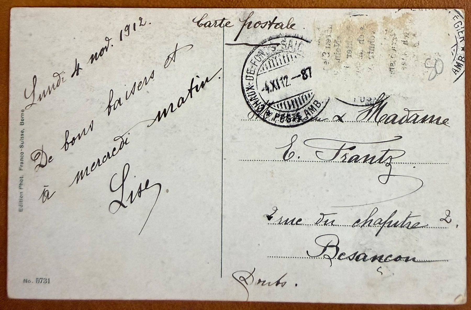 Cartoline postali: Solothurn - Baseltor 1912 – Usato da Lutry venduto da Ediego 1