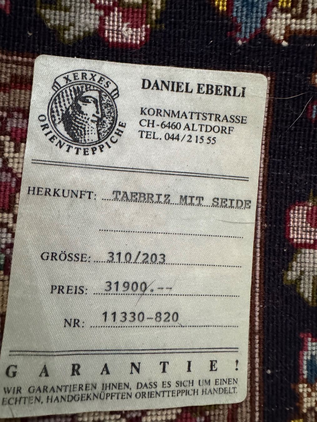 Tappeti: Persische Teppich (NP 31900.-) – Usato da Horgen venduto da NLBruno 7