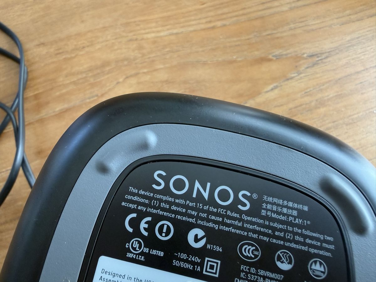 Sonos Lautsprecher: SONOS Play 1 Schwarz – Gebraucht aus Winterthur von tanscha 2