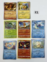 Pokemon Karten Set 8 Stück gemischt guter Zustand