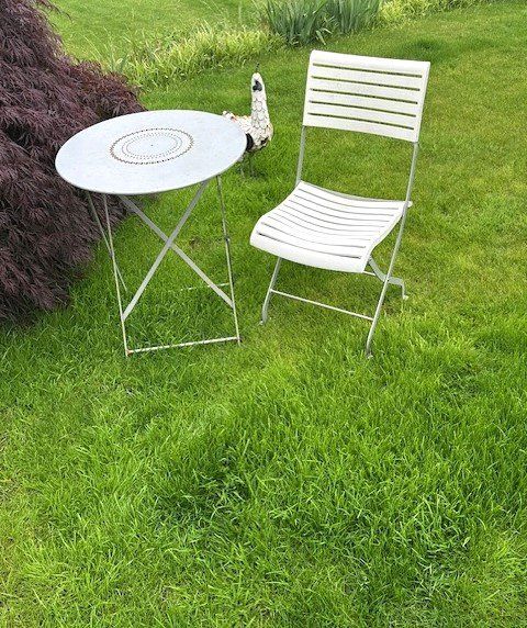 Set di tavolo e panche: aLteR GaRtentisCh miT  KLappsTuhL – Usato da Winkel venduto da zeho 1