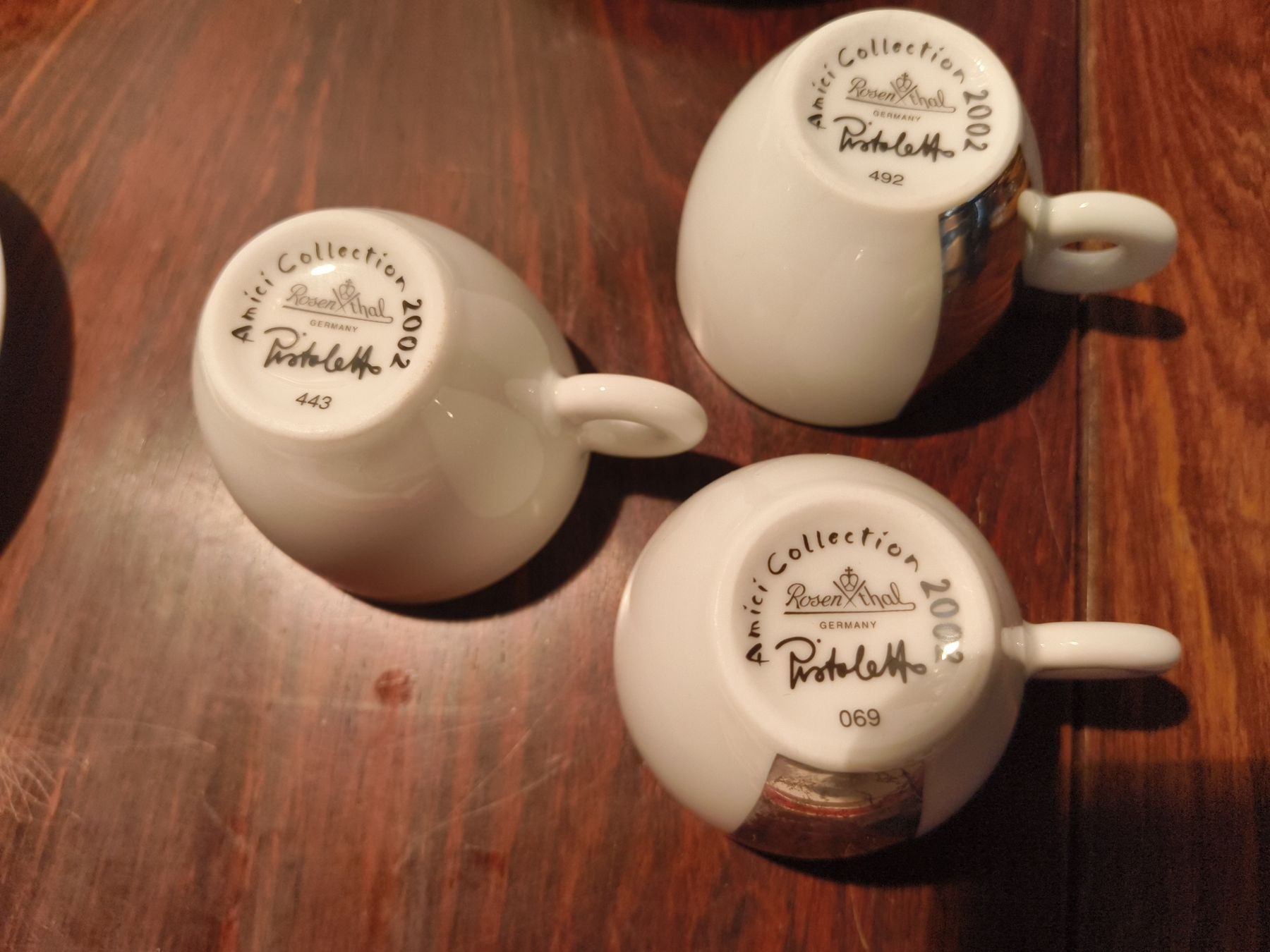 Rosenthal Tassen: Amici Collection ILLY 4 ESPRESSO Rosenthal 2002  Pistoletto – Gebraucht aus stettlen von VintageBern_ch 5