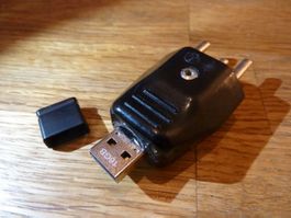USB Stick 16GB Exxtreem im 3Pol Stecker Handgefertigt