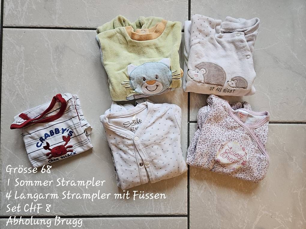 Ensembles coordonnés: Bodies und Strampler Grösse 68 – D'occasion à Brugg AG par man_cx5c 1