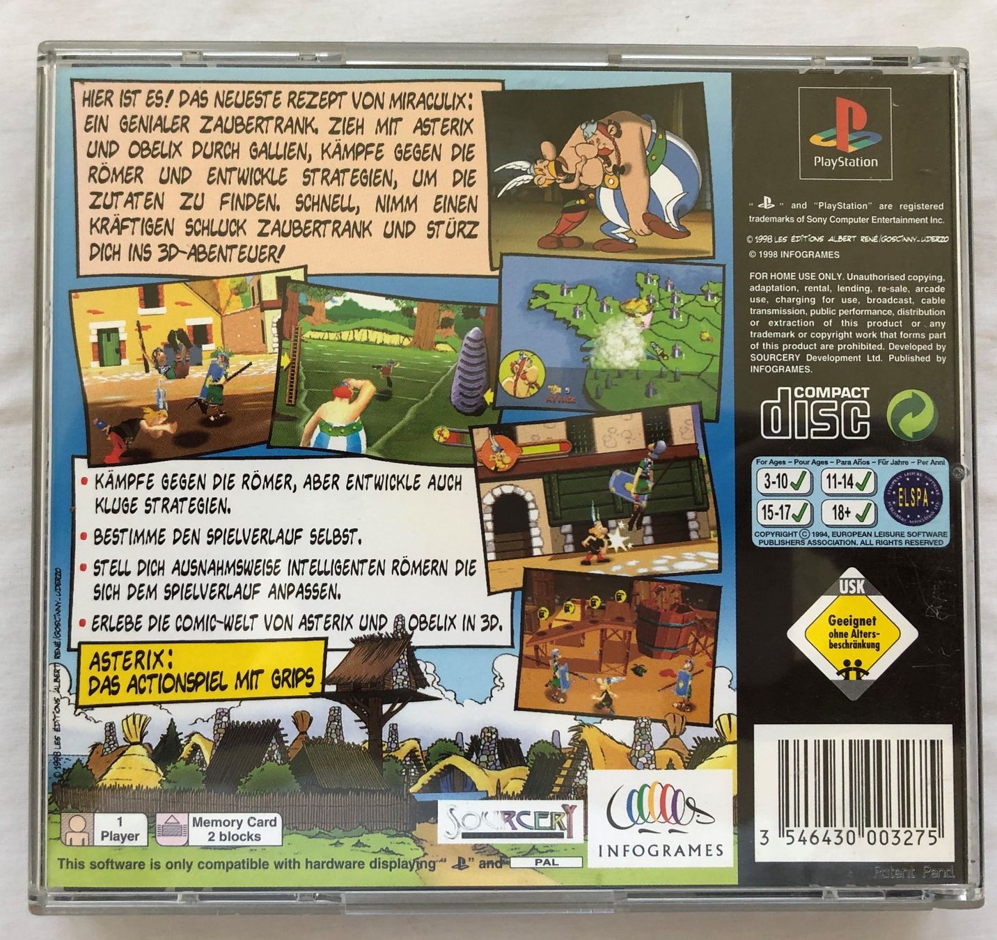 Giochi: Playstation 1 - ASTÉRIX – Difettoso da Schaffhausen venduto da durruti 2