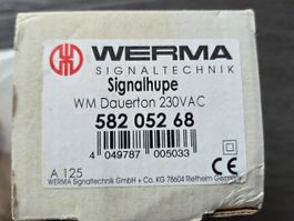Werma Signalhupe Dauerton 230VAC, Typ 582 052 68 Neu