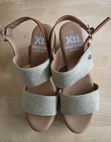 Xti Espadrille Keilabsatz Sandalen Gold Gr. 40 Sommerisch