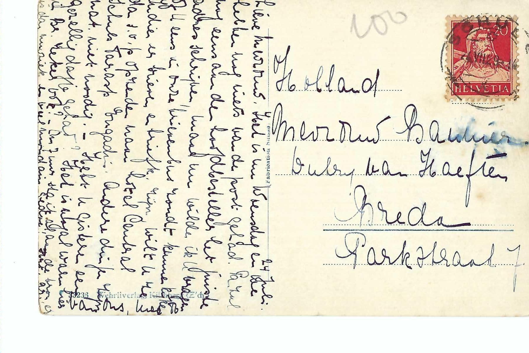 Cartoline postali: Schloss Tarasp mit Bergpanorama! 1929 – Usato da Thun venduto da 44wart 1
