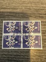 Originale Briefmarke Helvetia Pro Sport 1986, Viererblock