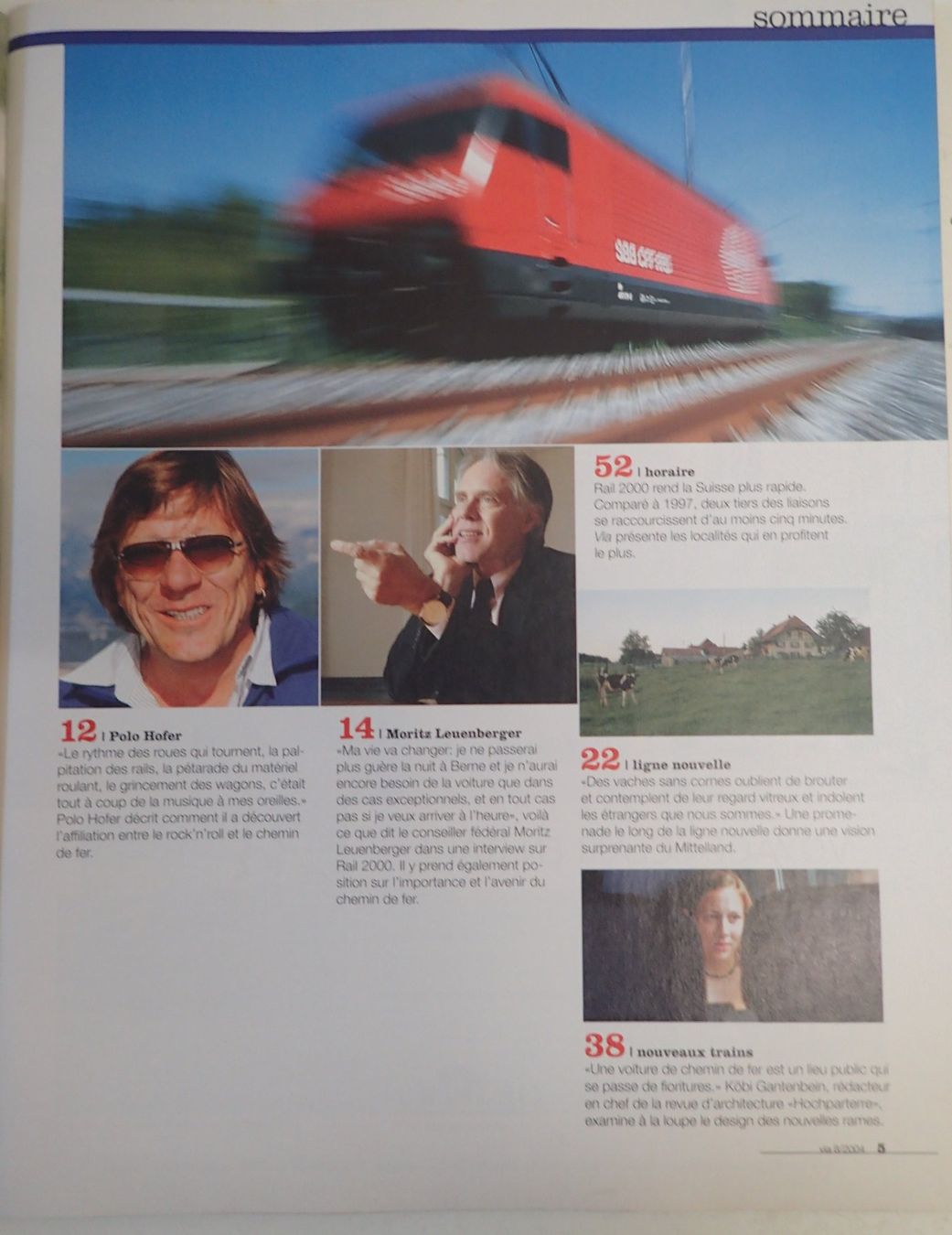 Zeitschriften & Magazine: VIA No Spécial sur Rail 2000 – Gebraucht aus Lausanne von Biquette6 1