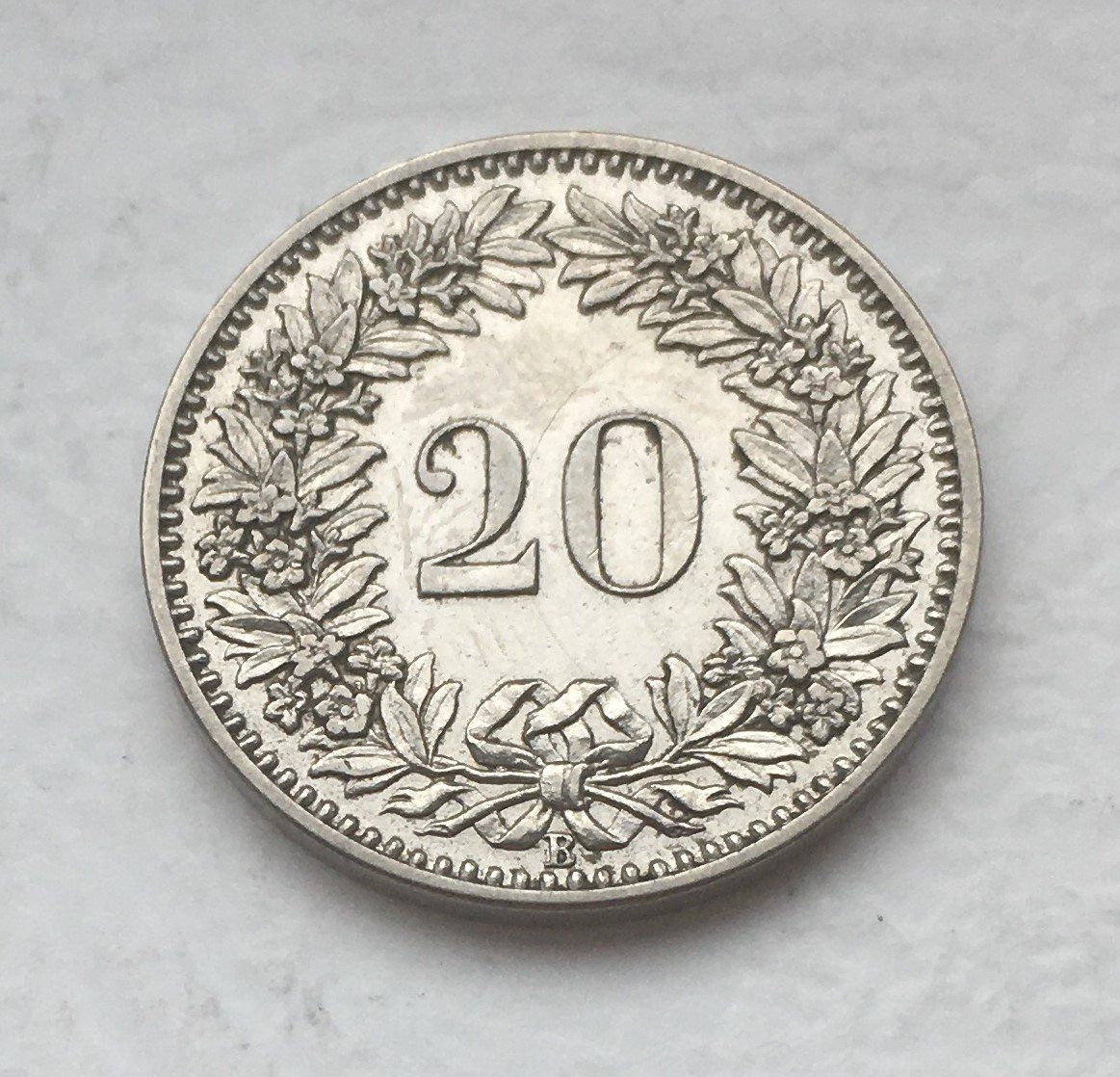 Alle Münzen: 1896 20 Rappen -unz – Gebraucht aus Kirchberg SG von Zenhad69 1