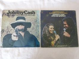 JOHNNY CASH + JUNE CARTER ** 2 ORIG. LP's