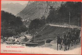 Route CASTASEGNA-MALOJA Postkutsche Bergell
