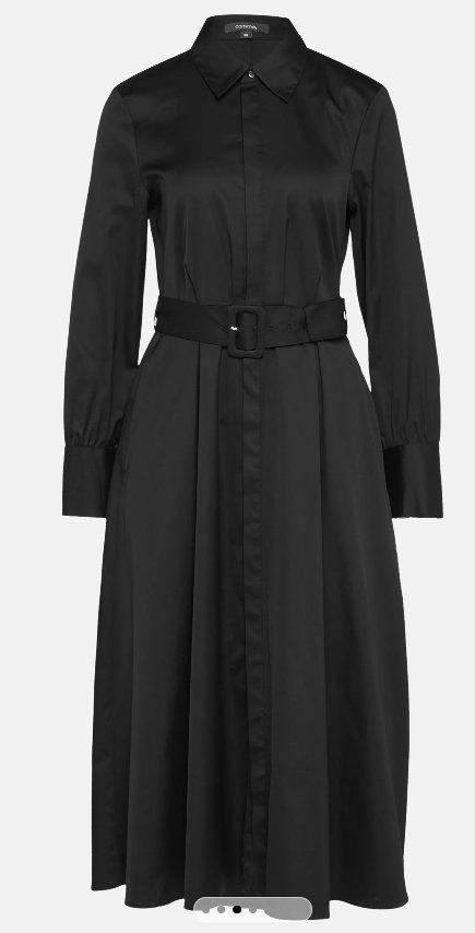 Comma Robes: Comma Midikleid/Hemdkleid Schwarz, Gr. 36 – D'occasion à Riedholz par han_fy6l 2