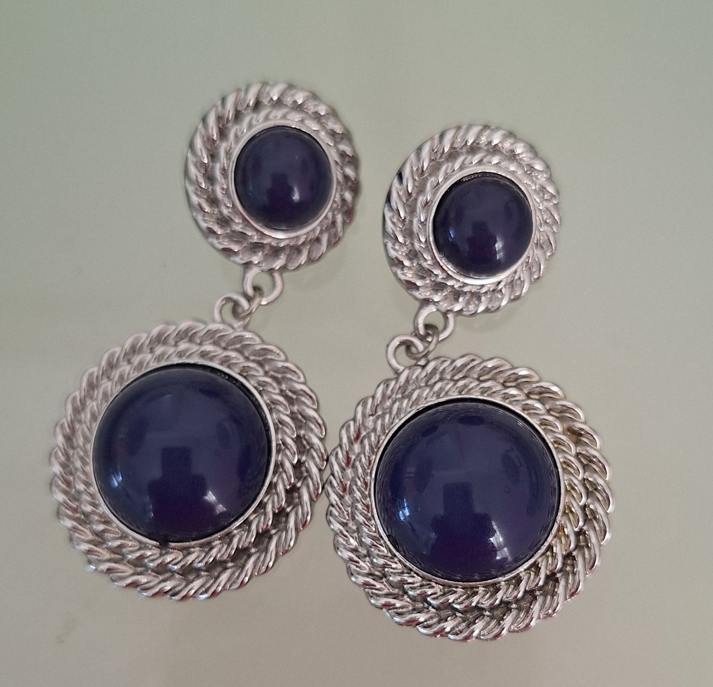 Boucles d'oreille: Vintage Ohrstecker Blau  – D'occasion à Kerzers par ExpressoTerreno