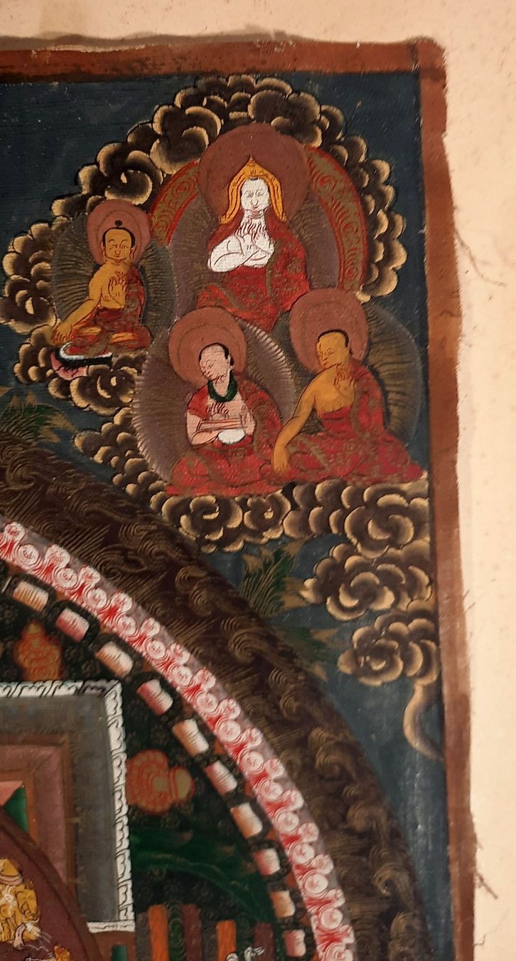 Gemälde: Antikes Thanka 39 x 55 cm – Gebraucht aus Herisau von Wisen 5