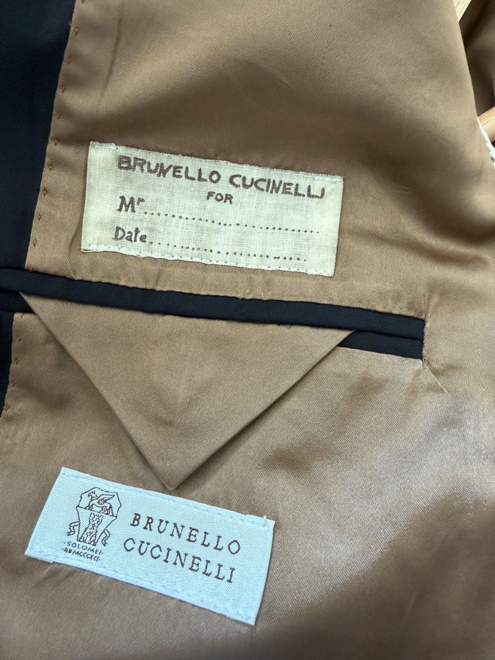 Brunello Cucinelli Cappotti: Brunello Cucinelli Navy Double-Breasted Cotton Coat - EU 50 – Usato da bassins venduto da theonlyrod 2