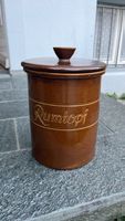 Rumtopf Keramik braun mit Deckel neuwertiger Zustand