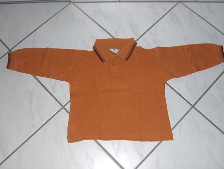 Neuw. Poloshirt langarm - hellbraun - Gr. 92