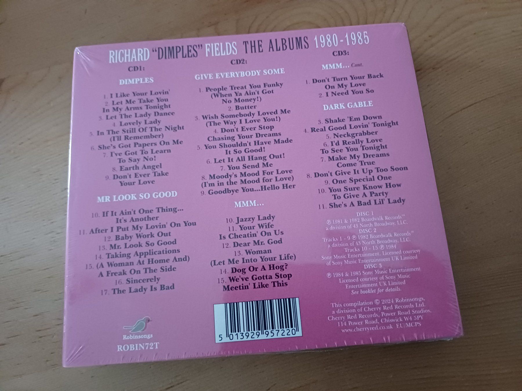 CD: Richard "Dimples" Fields - The Albums 1980 - 1985 (Box-Set) – Nuovo e nell'imballaggio originale da Jona venduto da Rreto71 1