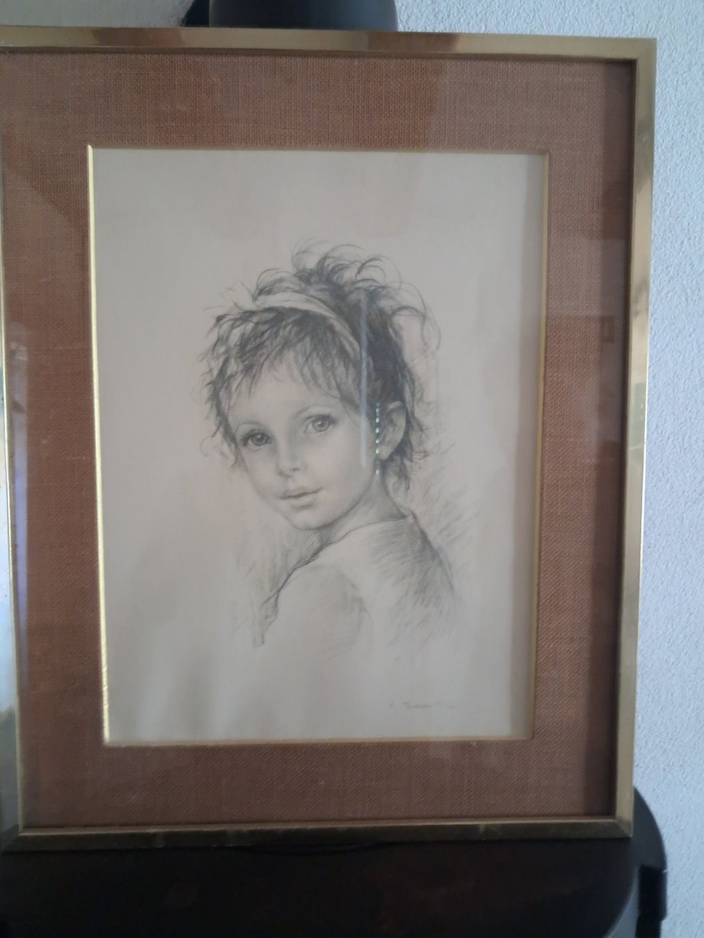 Poster & Bilder: Zeichnung 'Mädchen' 47 cm x 58 cm – Gebraucht aus Kienberg von PhilipMallony 2
