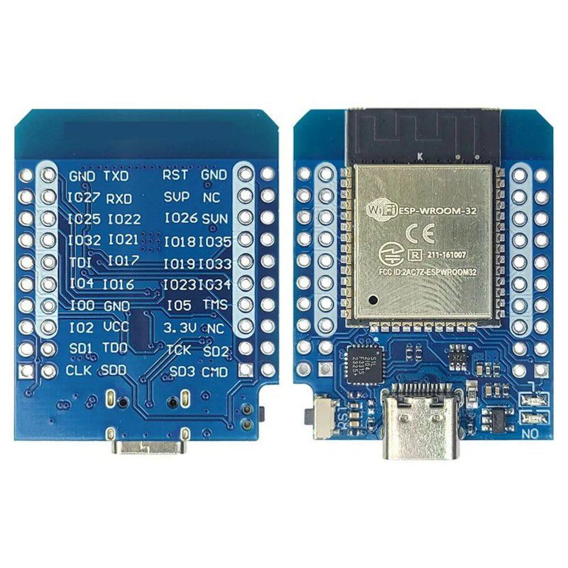 Componenti elettronici: ESP32 D1 Mini WiFi + Bluetooth Entwicklung Board USB-C – Nuovo e nell'imballaggio originale da Reiden venduto da mirtox 1