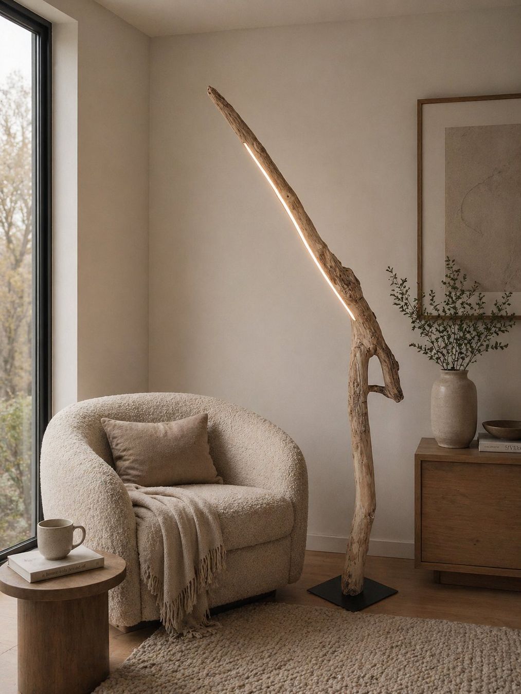 Lampade: Schwemmholz-Leselampe "Arcwood Light" – Nuovo e nell'imballaggio originale da Egnach venduto da Oldwoodstyle 4