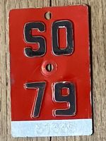 SO 79 - VELONUMMER - FAHRRADSCHILD - PLAQUE DE VELO - SO 79