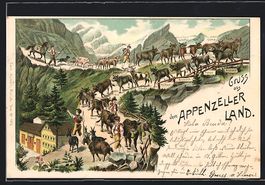 Litho Alpengrenzland, Alp-Fahrt, Sentum,