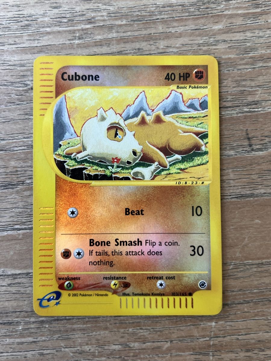 Pokémon Sammelbilder & Trading cards: NM Cubone Expedition Reverse Holo E-Reader 103/165 Komiya – Gebraucht aus Zollikon von inf_l5jd