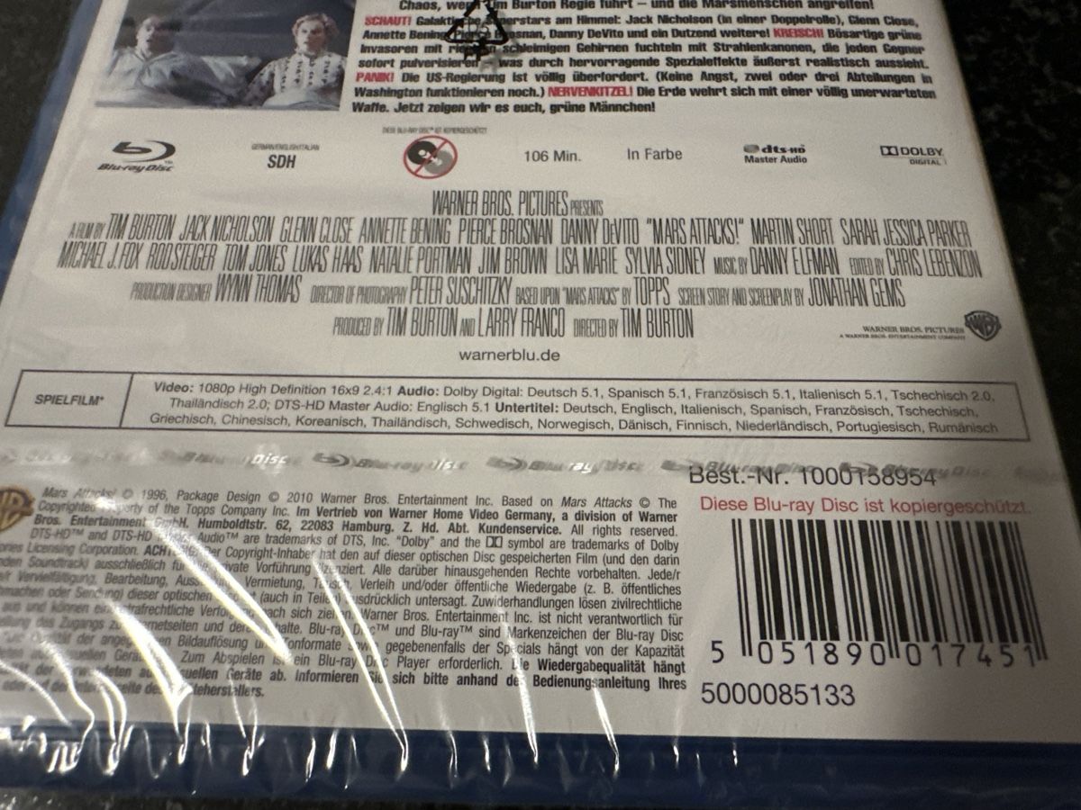 Tous les DVDs: Mars Attacks! Blu-ray - Neuf/Emballé – Neuf avec emballage d'origine à Brügg BE par Priceator 2