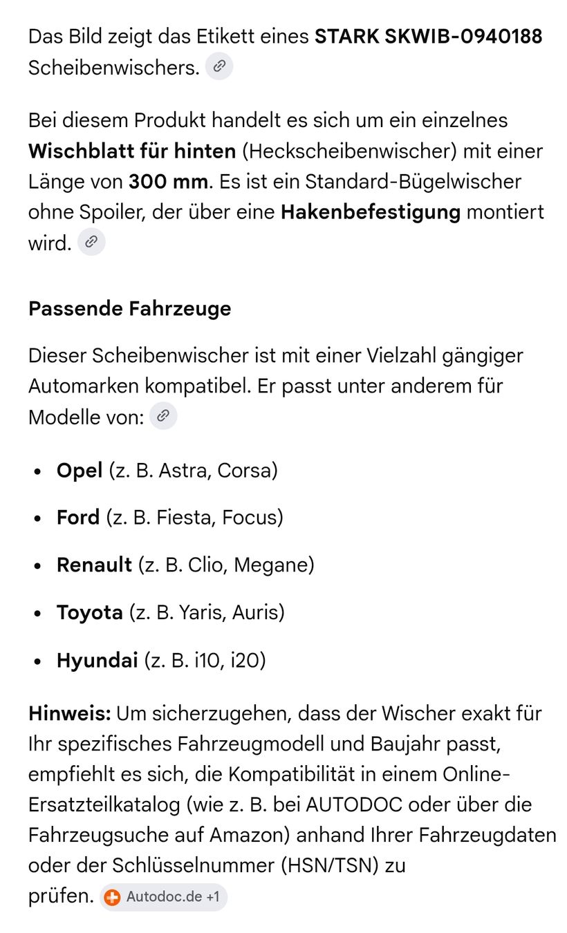 Tutti pezzi di ricambio auto: Scheibenwischer – Nuovo e nell'imballaggio originale da Wyssachen venduto da Firebird91 1