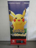 Roll-Up Werbebanner Pokemon Lets Go Pikachu Nintendo Switch