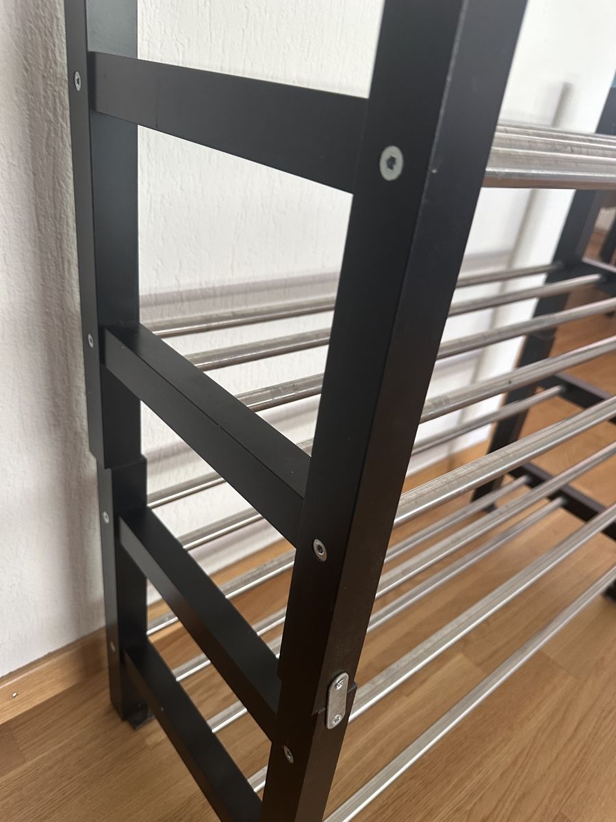 Ikea Scaffali: IKEA Schuhregal schwarz/silber, stapelbar – Usato da Bülach venduto da ann_l992 2