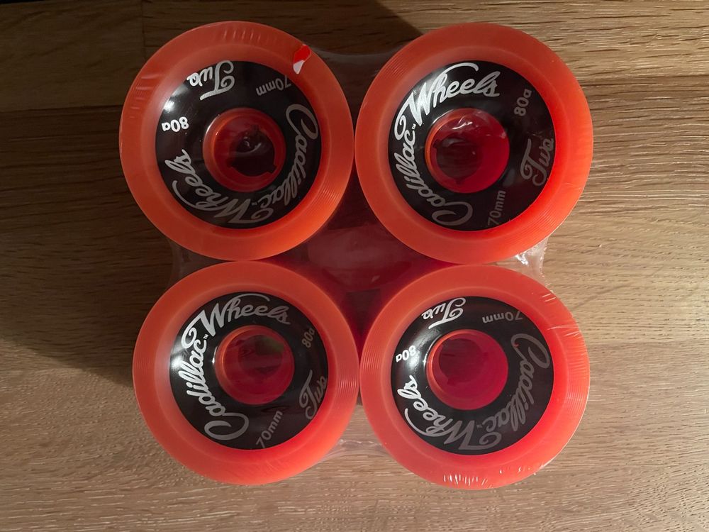 Roues Cadillac Longboard 70 Mm 80a Multicolores – Neuves, Comparables à Otang