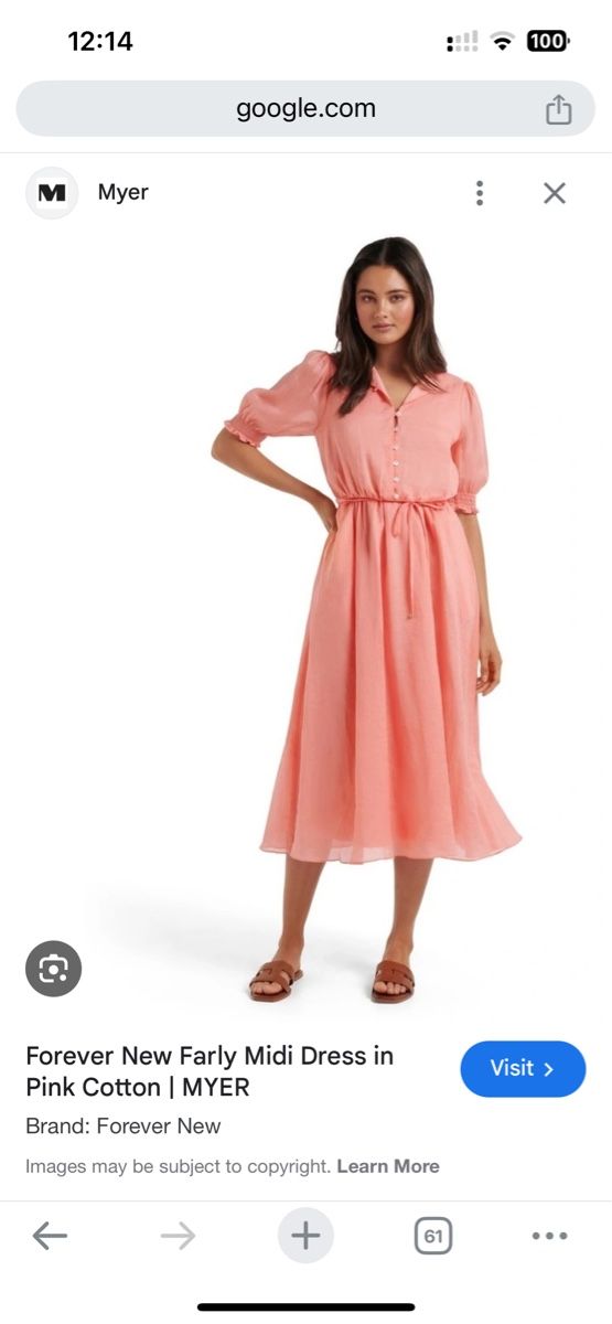 Vestiti: Ever New Cotton Elegant Midi Dress – Nuovo (secondo la descrizione) da St.Josefen venduto da lop_lh8d 3